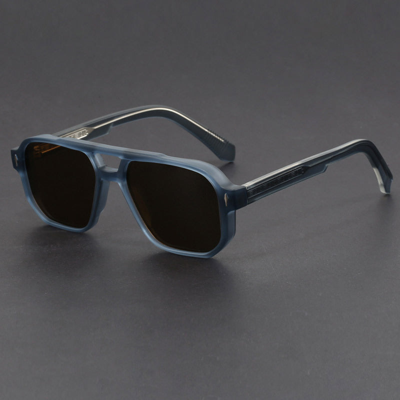 Gafas de sol cuadradas unisex con doble puente-Glasses unisex-Casaluzia