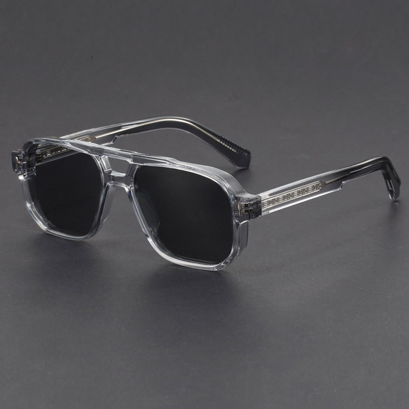 Gafas de sol cuadradas unisex con doble puente-Glasses unisex-Casaluzia