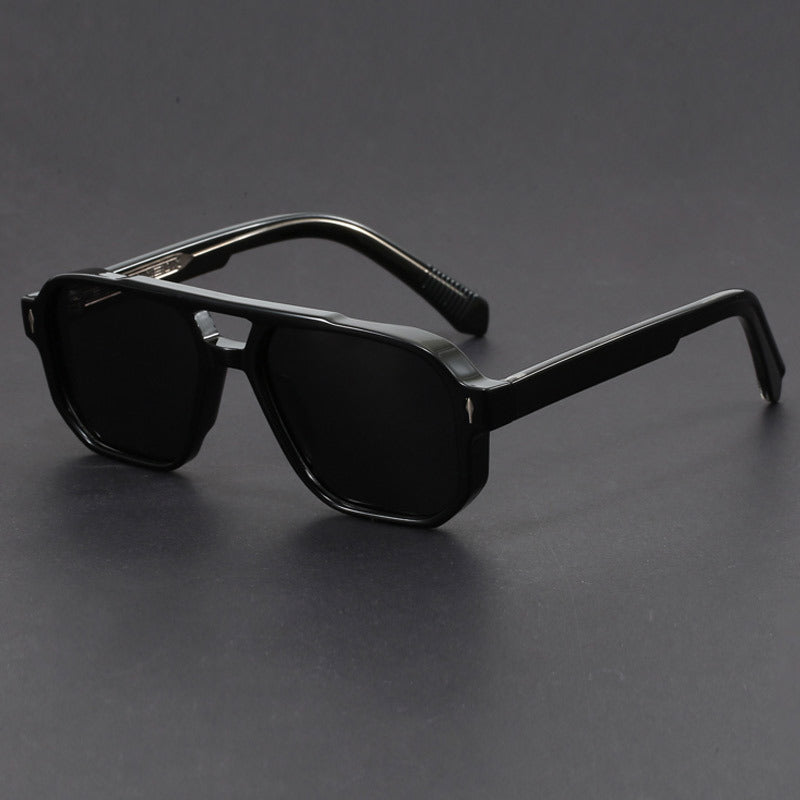 Gafas de sol cuadradas unisex con doble puente-Glasses unisex-Casaluzia