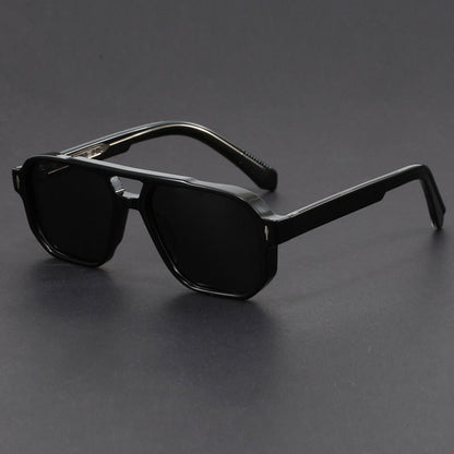 Gafas de sol cuadradas unisex con doble puente-Glasses unisex-Casaluzia