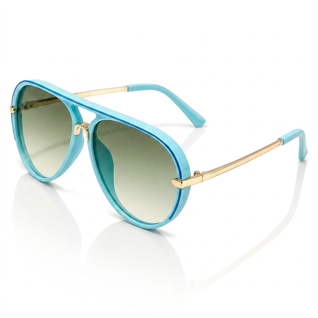Gafas de sol de aviador para mujer con patillas de metal-Glasses for women-Casaluzia