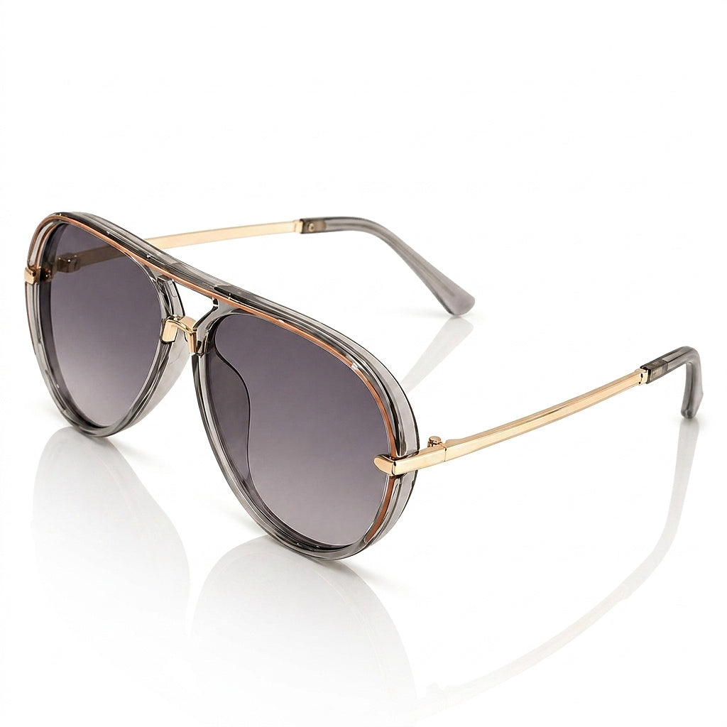 Gafas de sol de aviador para mujer con patillas de metal-Glasses for women-Casaluzia