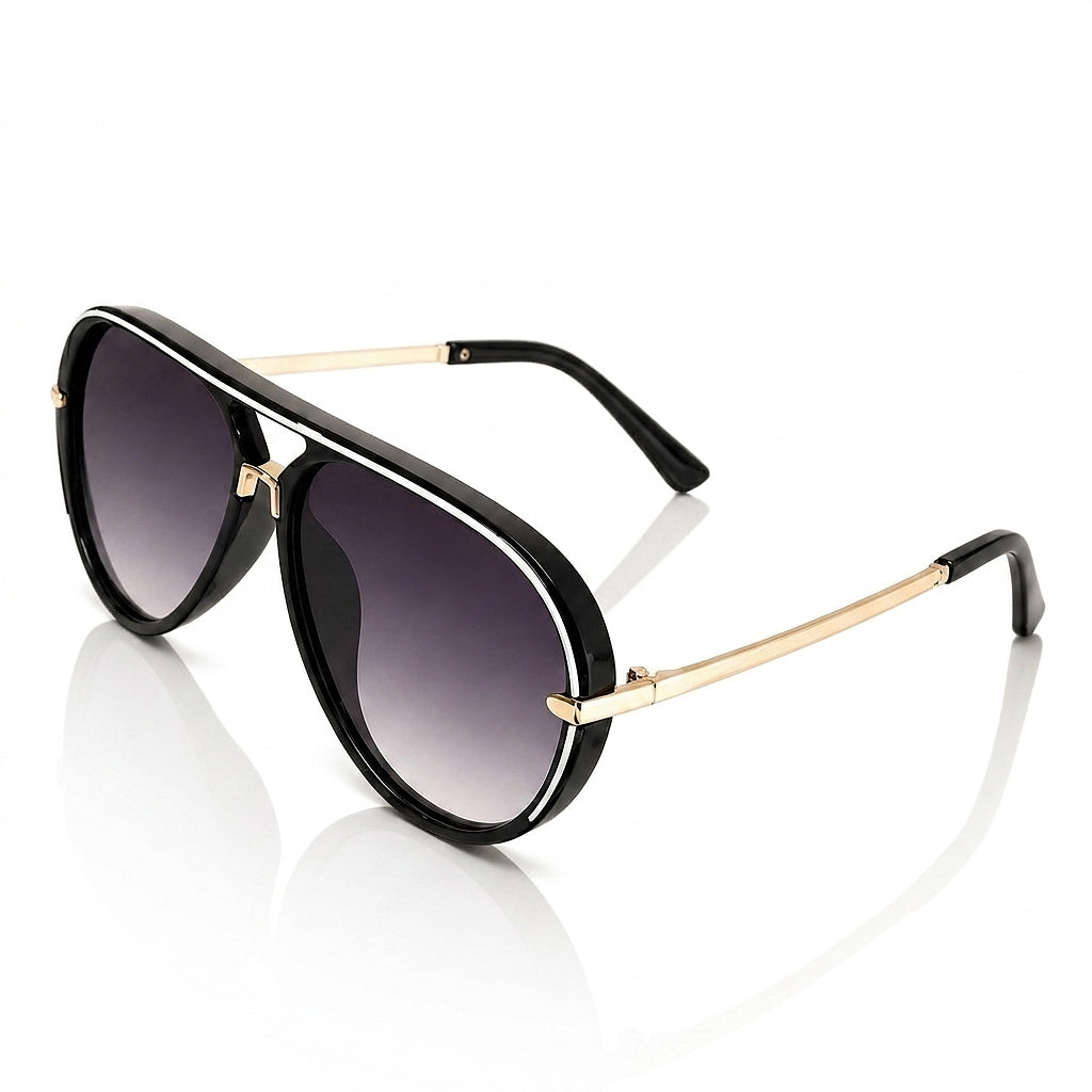 Gafas de sol de aviador para mujer con patillas de metal-Glasses for women-Casaluzia