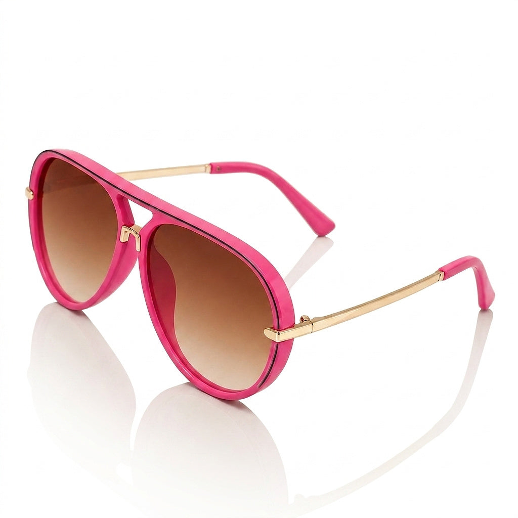 Gafas de sol de aviador para mujer con patillas de metal-Glasses for women-Casaluzia