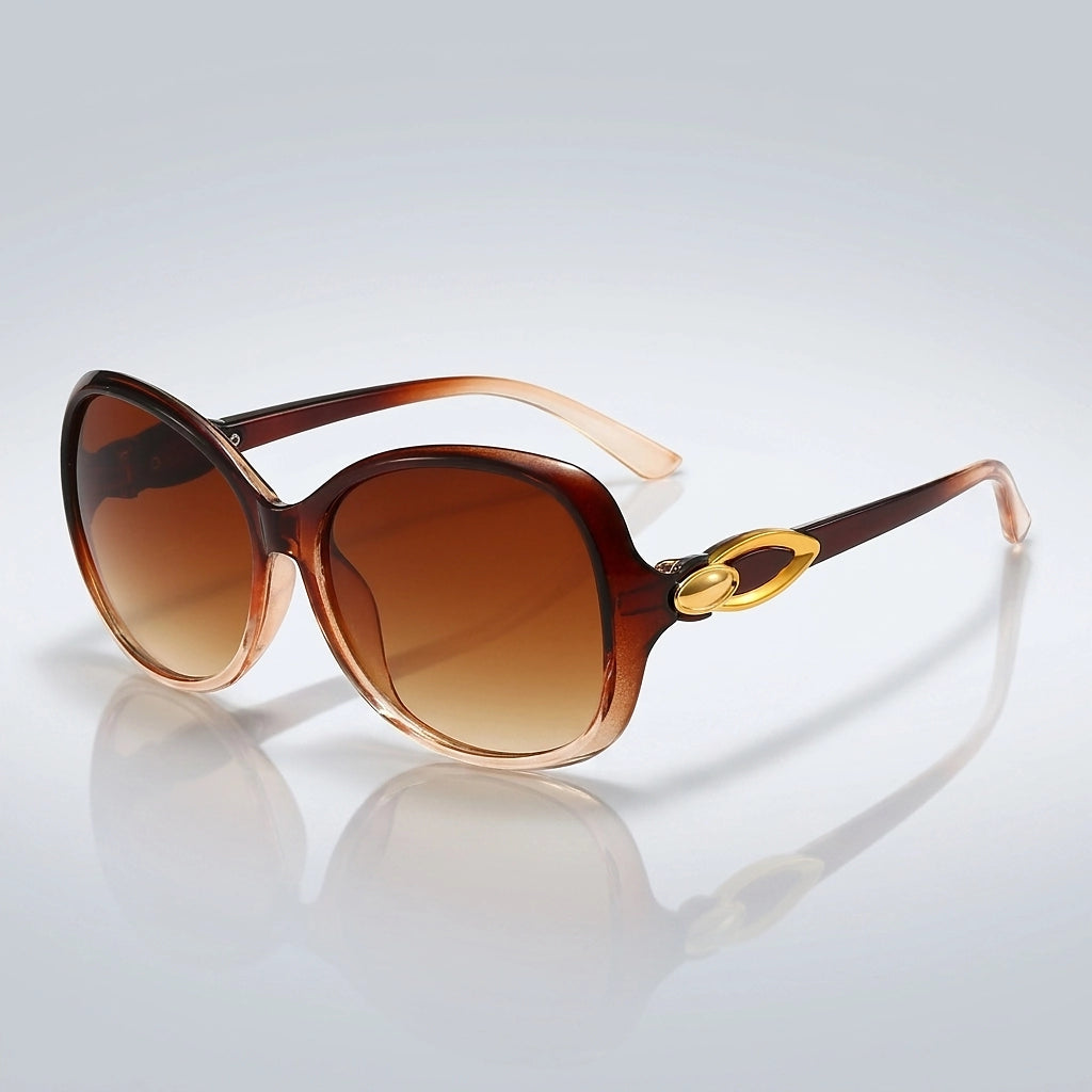 Gafas de sol de mariposa estampadas para mujer con detalles metálicos-Glasses for women-Casaluzia