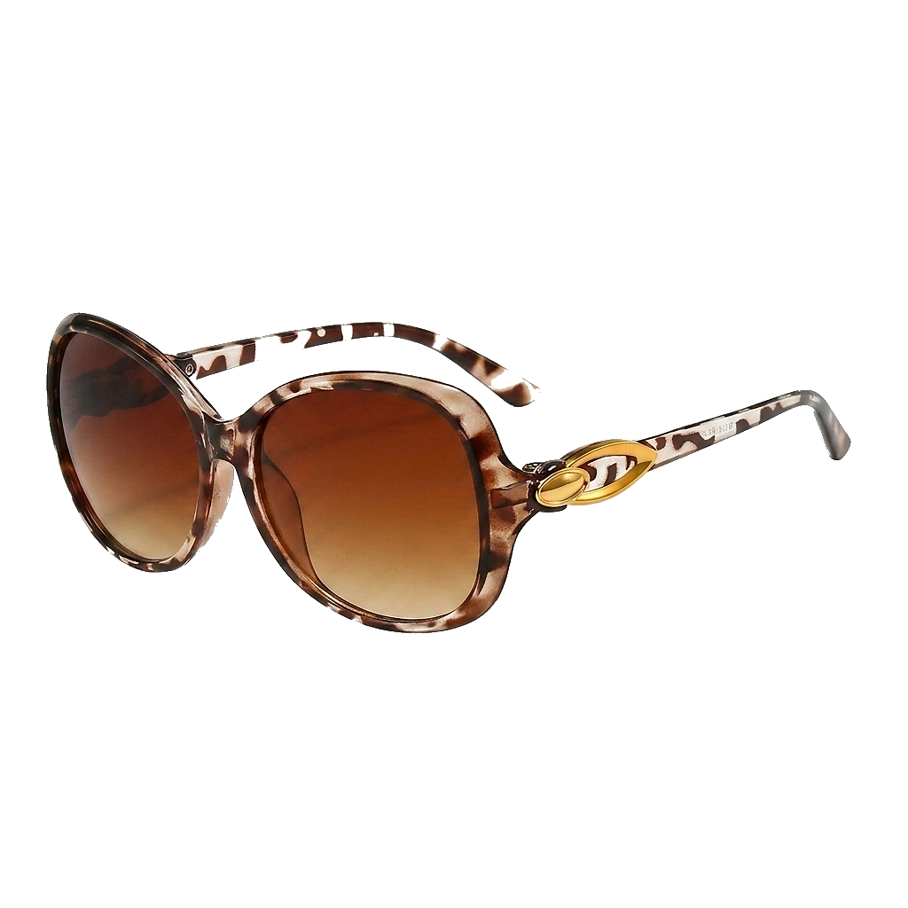 Gafas de sol de mariposa estampadas para mujer con detalles metálicos-Glasses for women-Casaluzia