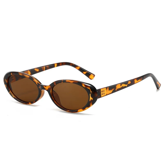 Gafas de sol ovaladas para mujer con estampado de carey-Glasses for women-Casaluzia