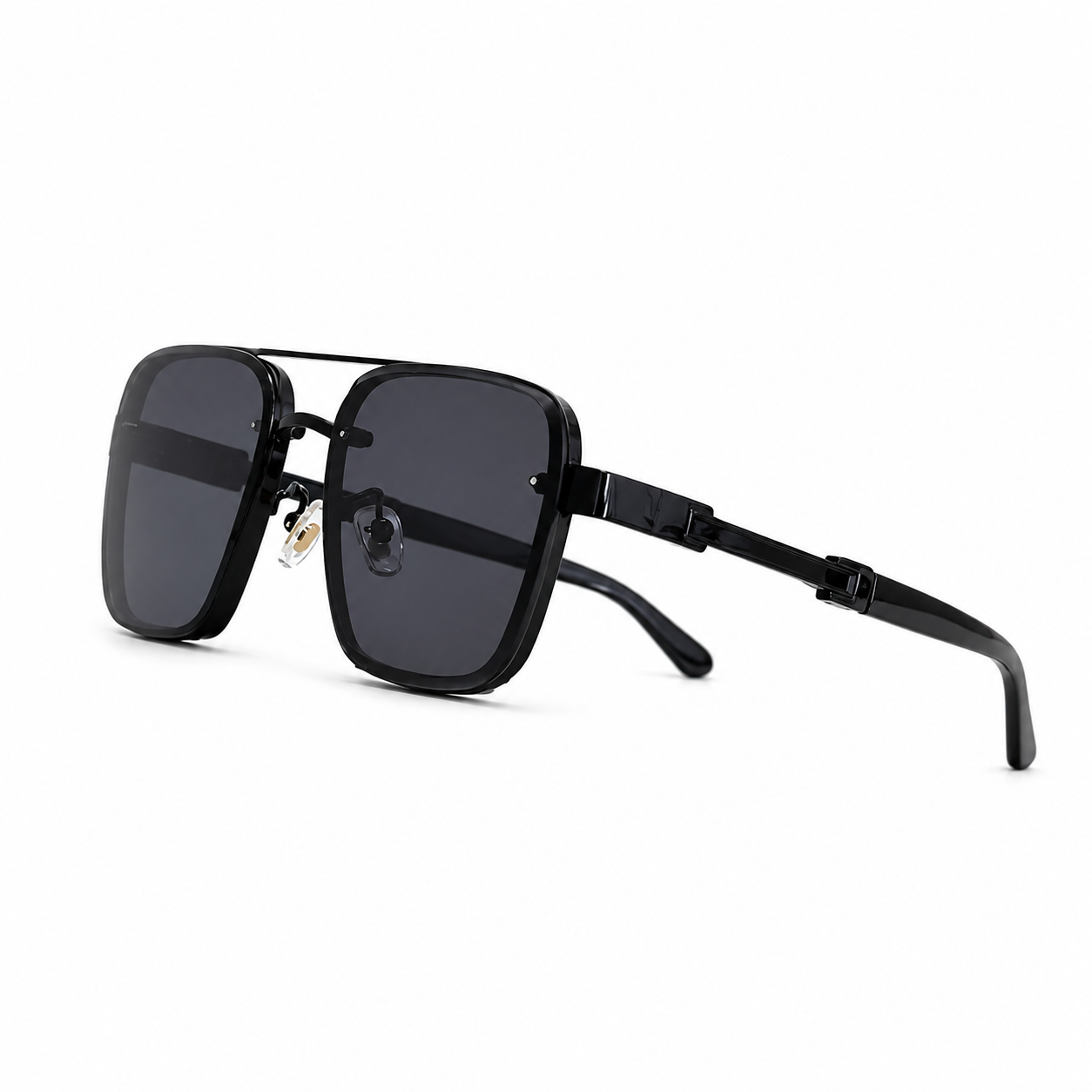 Gafas de sol para hombre con lentes angulares y puente doble-Glasses for men-Casaluzia