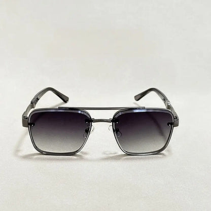 Gafas de sol para hombre con lentes angulares y puente doble-Glasses for men-Casaluzia