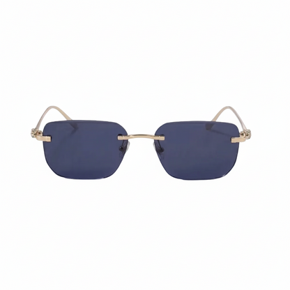 Gafas de sol para hombre con lentes cuadradas y detalle decorativo en las varillas-Glasses for men-Casaluzia