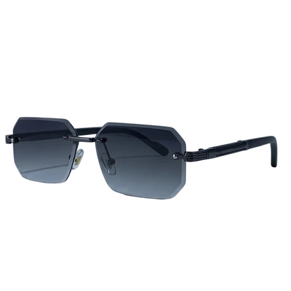 Gafas de sol para hombre con lentes geométricas y puente metálico-Glasses for men-Casaluzia