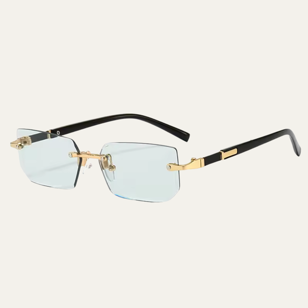 Gafas de sol para hombre con lentes rectangulares y puente metálico-Glasses for men-Casaluzia