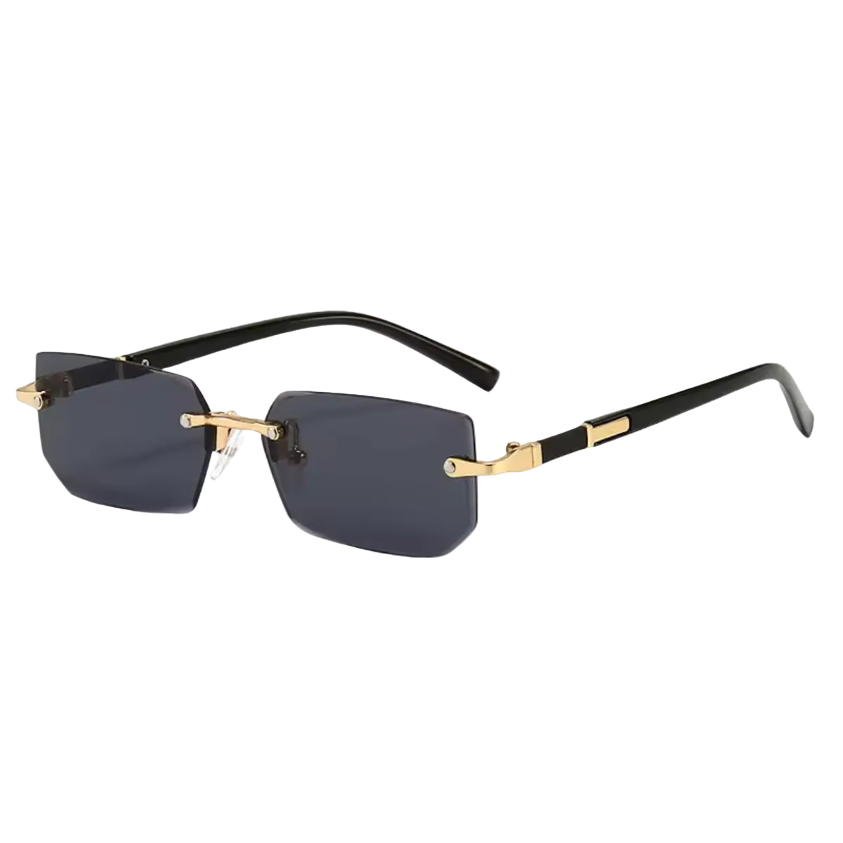 Gafas de sol para hombre con lentes rectangulares y puente metálico-Glasses for men-Casaluzia