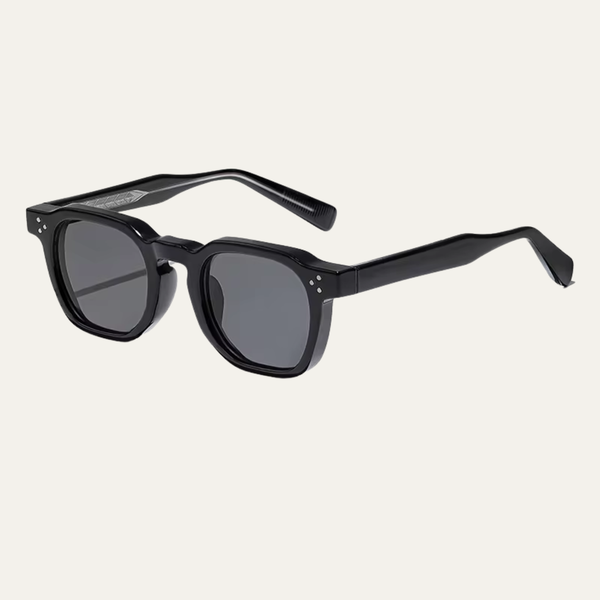 Gafas de sol para hombre con montura transparente cuadrada y varillas con patrón-Glasses for men-Casaluzia