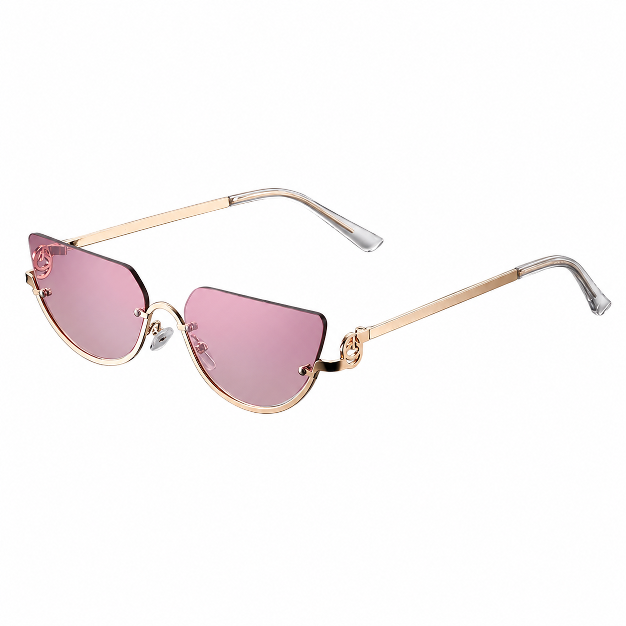 Gafas de sol para mujer con lentes sin marco y patillas rectas-Glasses for women-Casaluzia