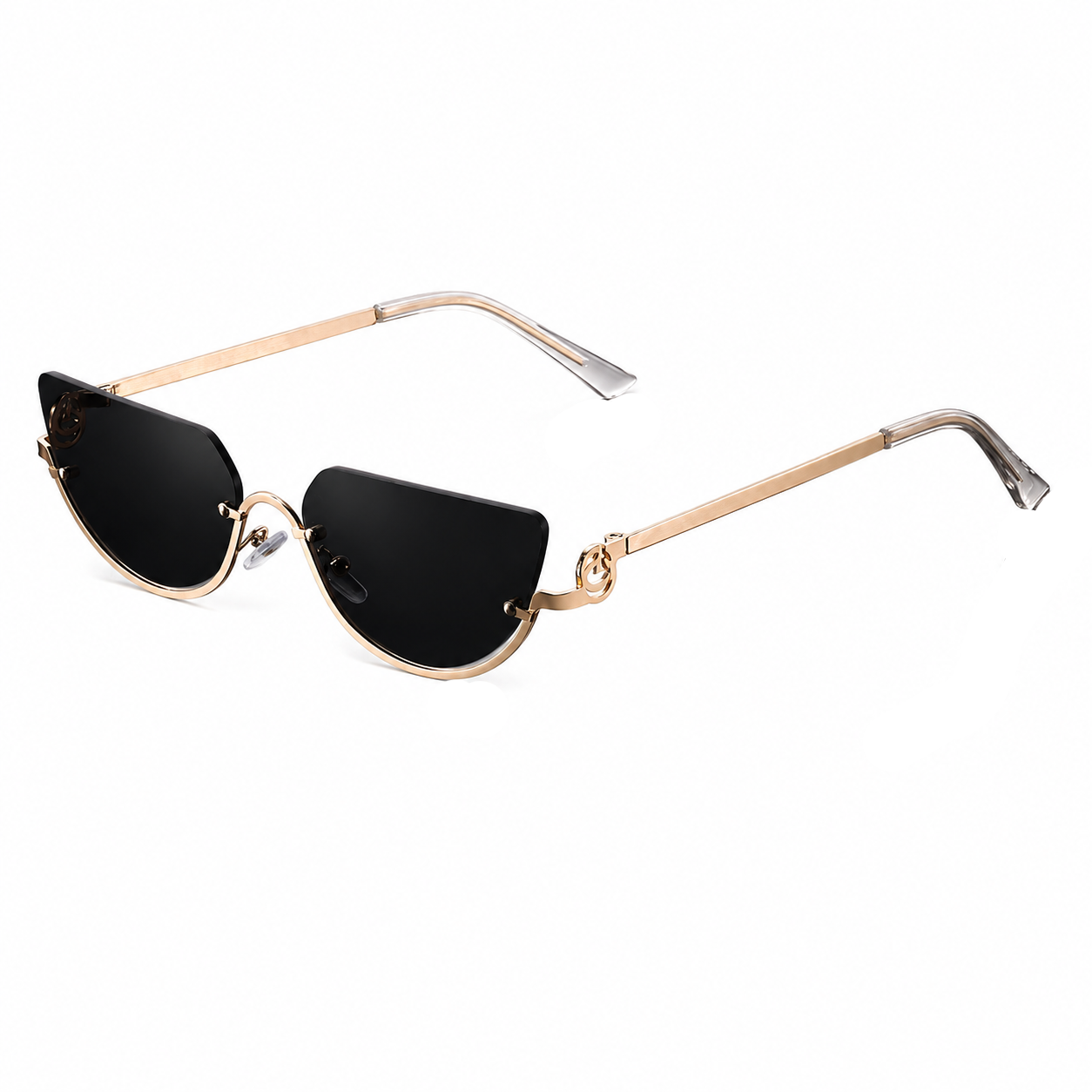 Gafas de sol para mujer con lentes sin marco y patillas rectas-Glasses for women-Casaluzia