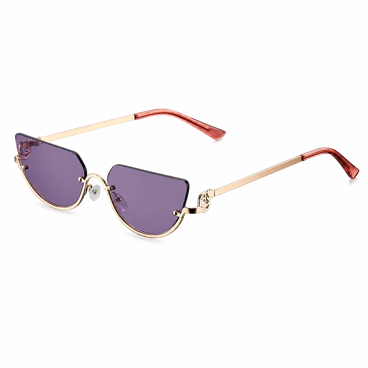 Gafas de sol para mujer con lentes sin marco y patillas rectas-Glasses for women-Casaluzia