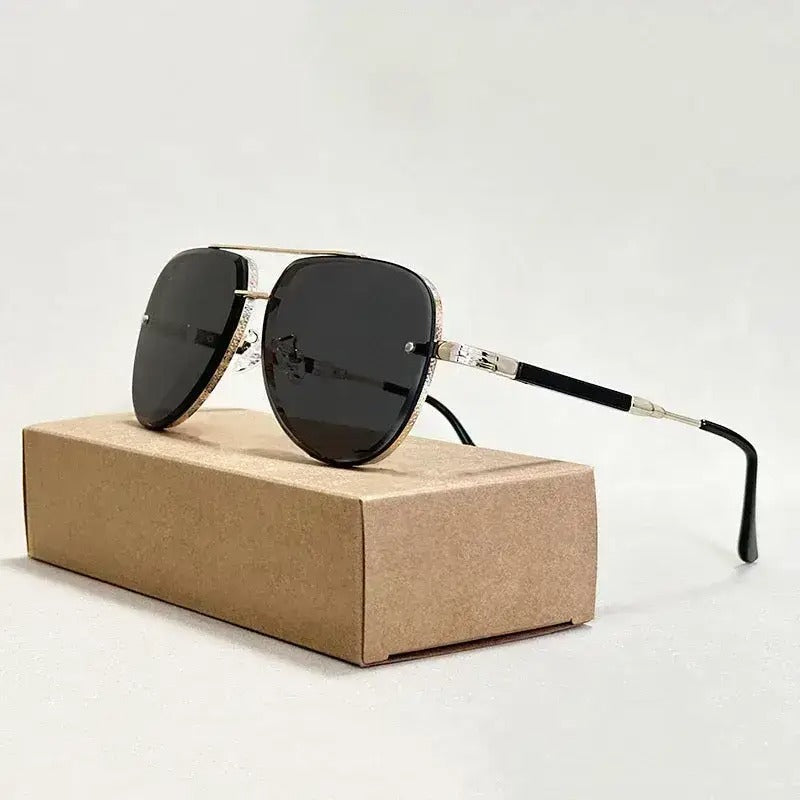 Gafas de Sol para Mujer con Montura Aviador y Doble Puente-Glasses for women-Casaluzia