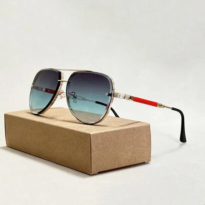 Gafas de Sol para Mujer con Montura Aviador y Doble Puente-Glasses for women-Casaluzia