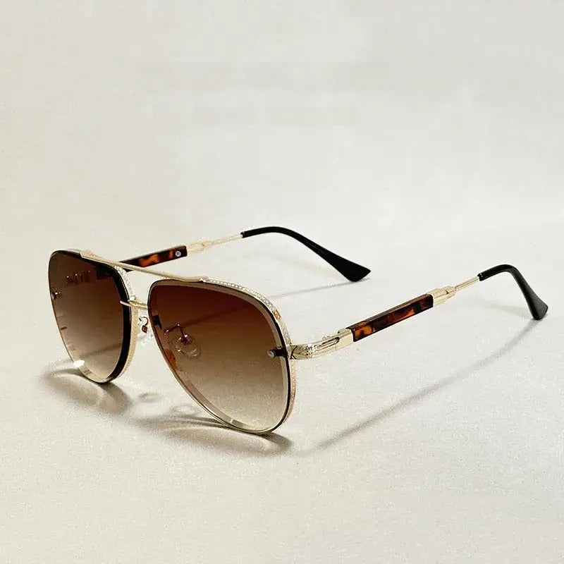 Gafas de Sol para Mujer con Montura Aviador y Doble Puente-Glasses for women-Casaluzia