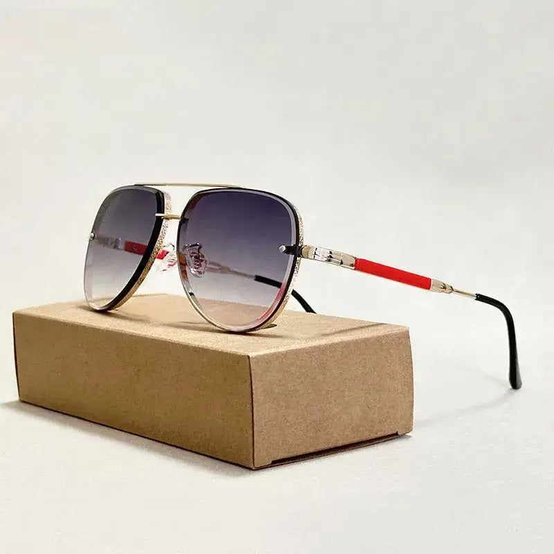 Gafas de Sol para Mujer con Montura Aviador y Doble Puente-Glasses for women-Casaluzia
