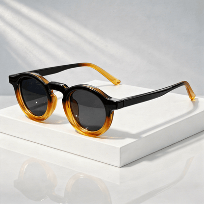 Gafas de sol unisex con montura redonda-Glasses for women-Casaluzia