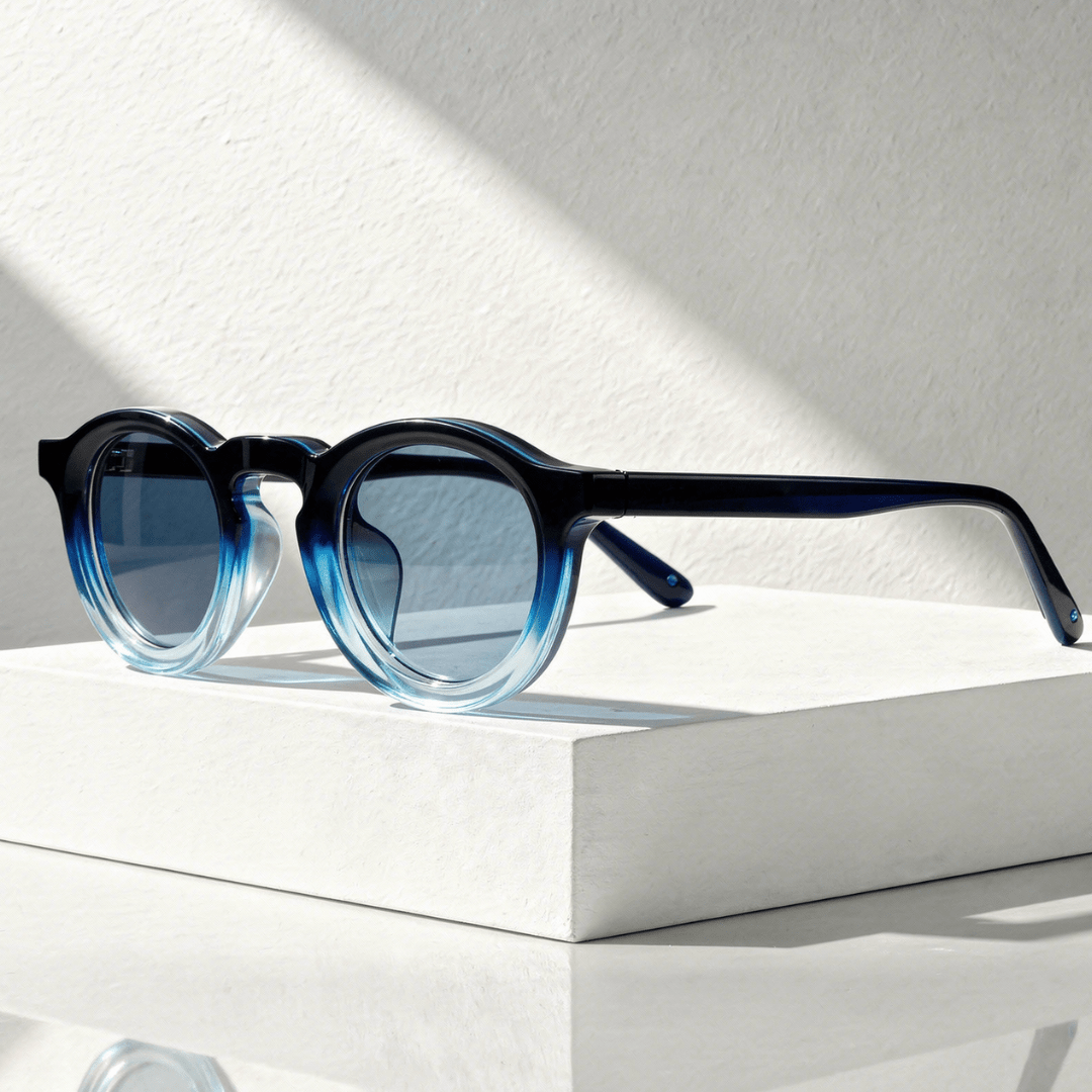 Gafas de sol unisex con montura redonda-Glasses for women-Casaluzia