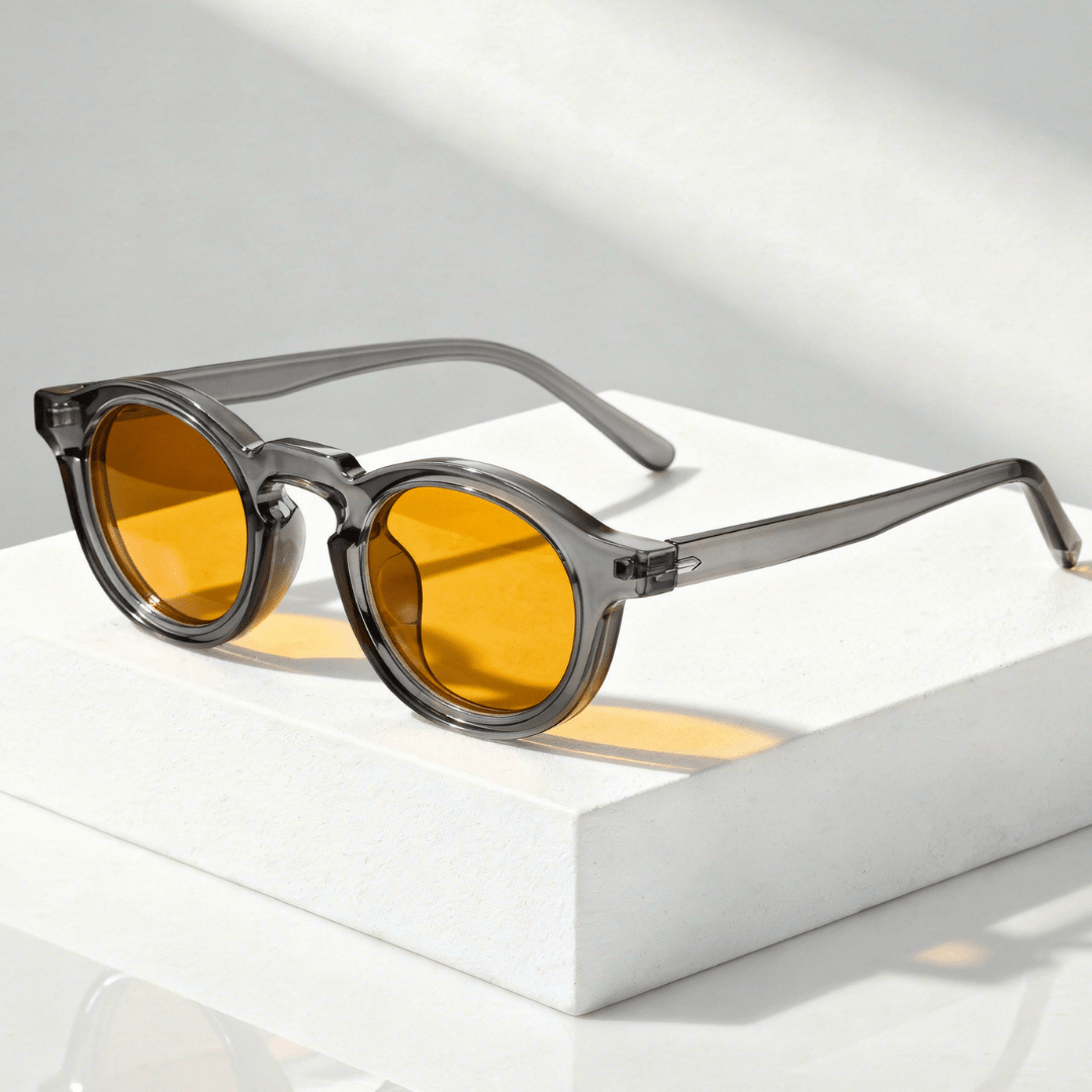 Gafas de sol unisex con montura redonda-Glasses for women-Casaluzia