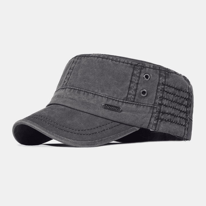 Gorra militar vintage ajustable para hombre-Accessories for Men-Casaluzia