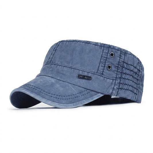 Gorra militar vintage ajustable para hombre-Accessories for Men-Casaluzia