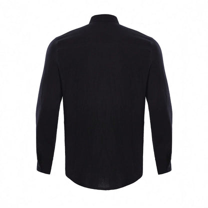 Hombre Camisa con cuello mandarín y cierre de botones-Shirts for men-Casaluzia