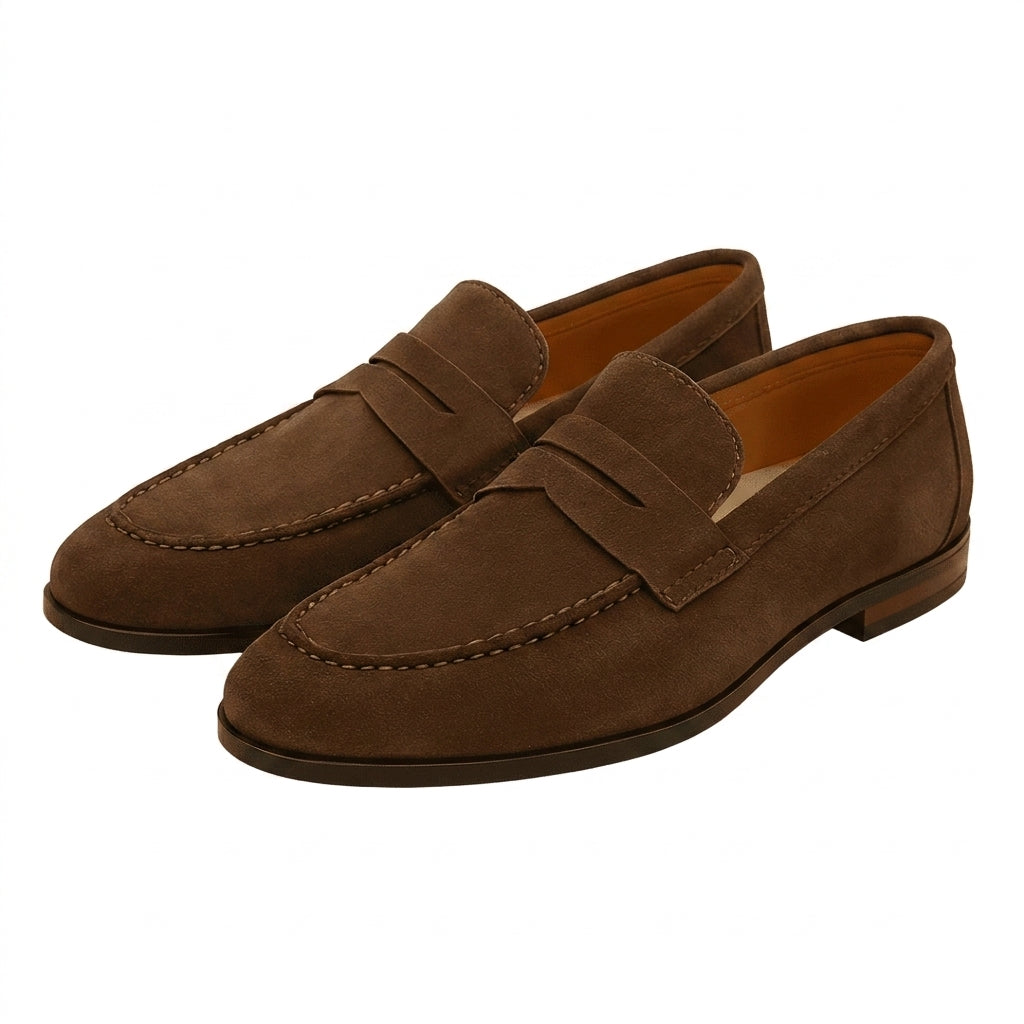 Hombre Mocasines con Antifaz y Costura en la Puntera-Footwear for men-Casaluzia