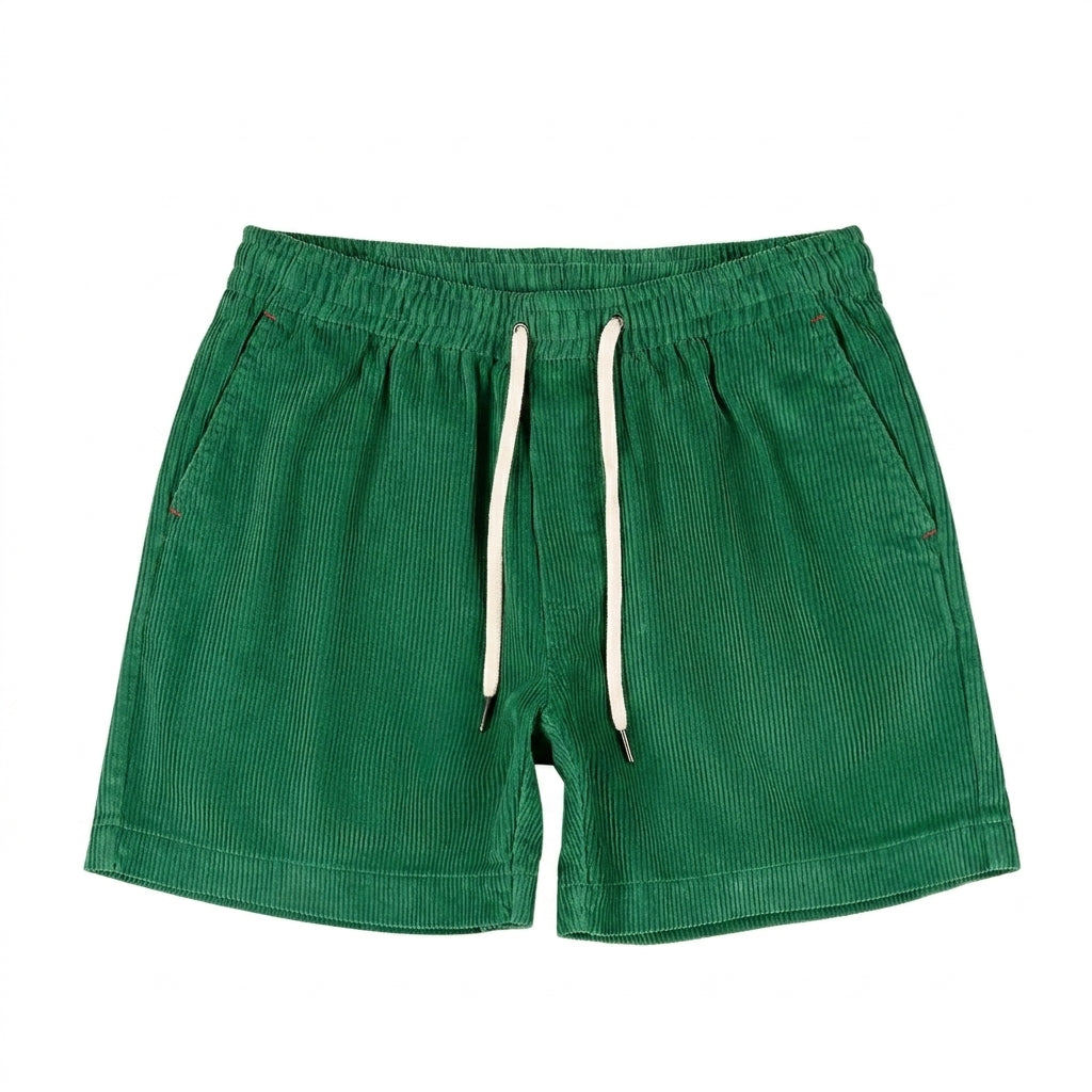 Hombre Pantalones Cortos con Cintura Elástica y Cordón-Shorts for men-Casaluzia