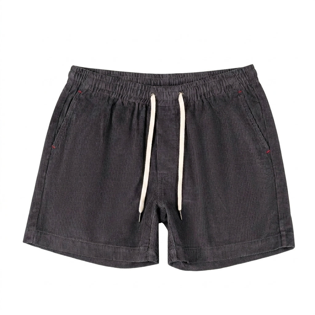 Hombre Pantalones Cortos con Cintura Elástica y Cordón-Shorts for men-Casaluzia