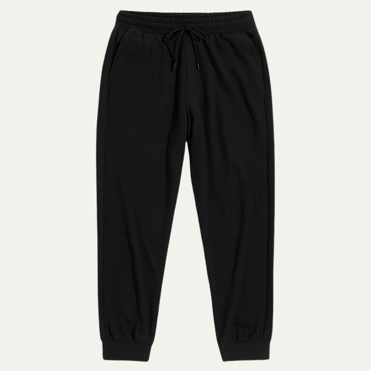 Hombre pantalones jogger con cintura elástica, cordón y puños elásticos-Pant for Men-Casaluzia