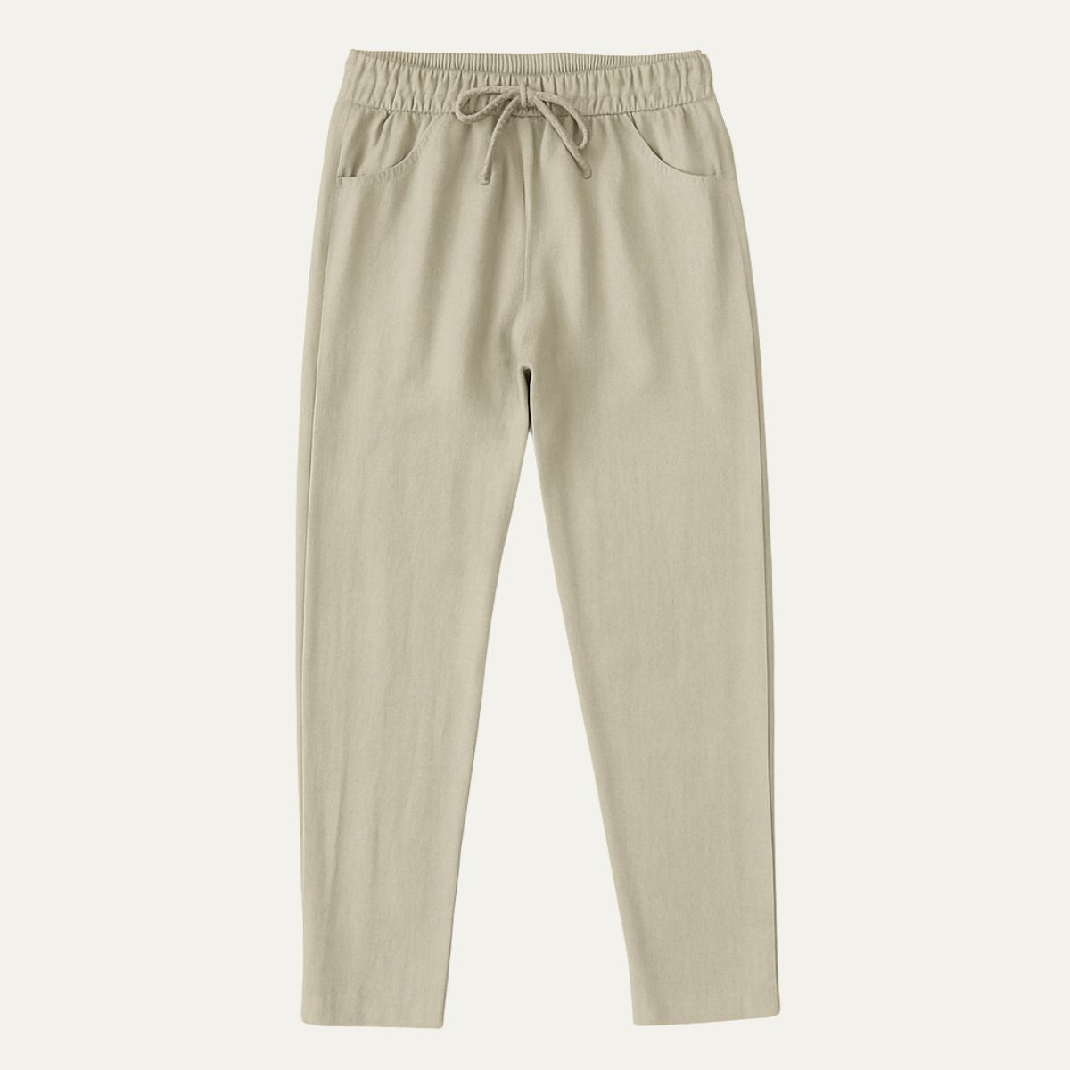 Hombre pantalones jogger con cintura elástica, cordón y puños elásticos-Pant for Men-Casaluzia