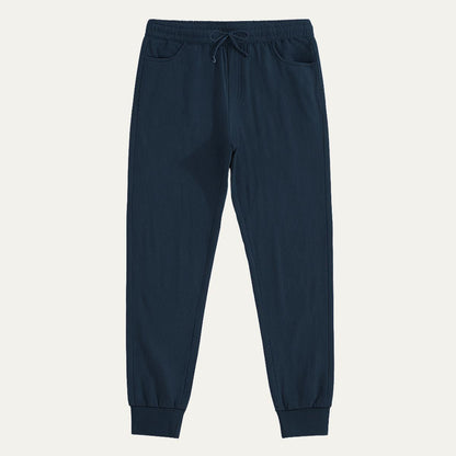 Hombre pantalones jogger con cintura elástica, cordón y puños elásticos-Pant for Men-Casaluzia