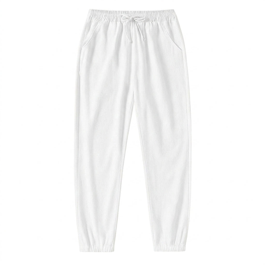 Hombre pantalones jogger con cintura elástica, cordón y puños elásticos-Pant for Men-Casaluzia