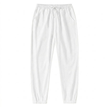 Hombre pantalones jogger con cintura elástica, cordón y puños elásticos-Pant for Men-Casaluzia