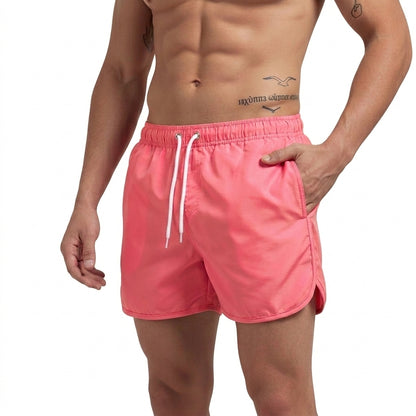 Hombres Bañador con Cintura Elástica y Aberturas Laterales-Swimwear for men-Casaluzia
