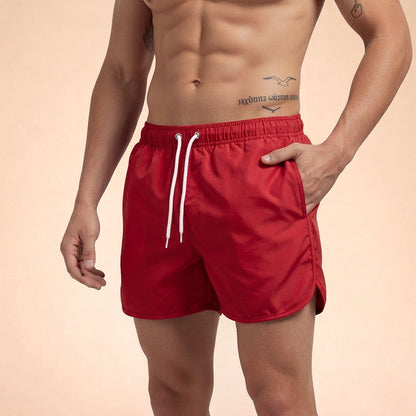 Hombres Bañador con Cintura Elástica y Aberturas Laterales-Swimwear for men-Casaluzia