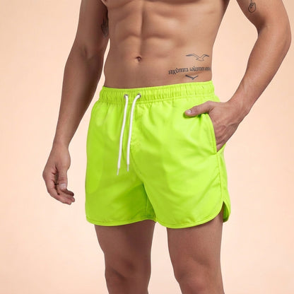Hombres Bañador con Cintura Elástica y Aberturas Laterales-Swimwear for men-Casaluzia