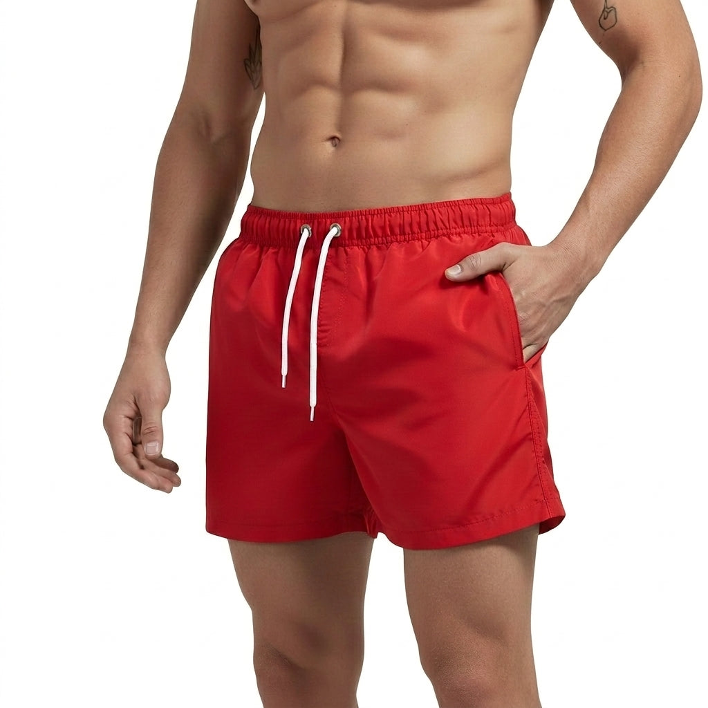 Hombres Bañador con cintura elástica y cordón ajustable-Shorts for men-Casaluzia