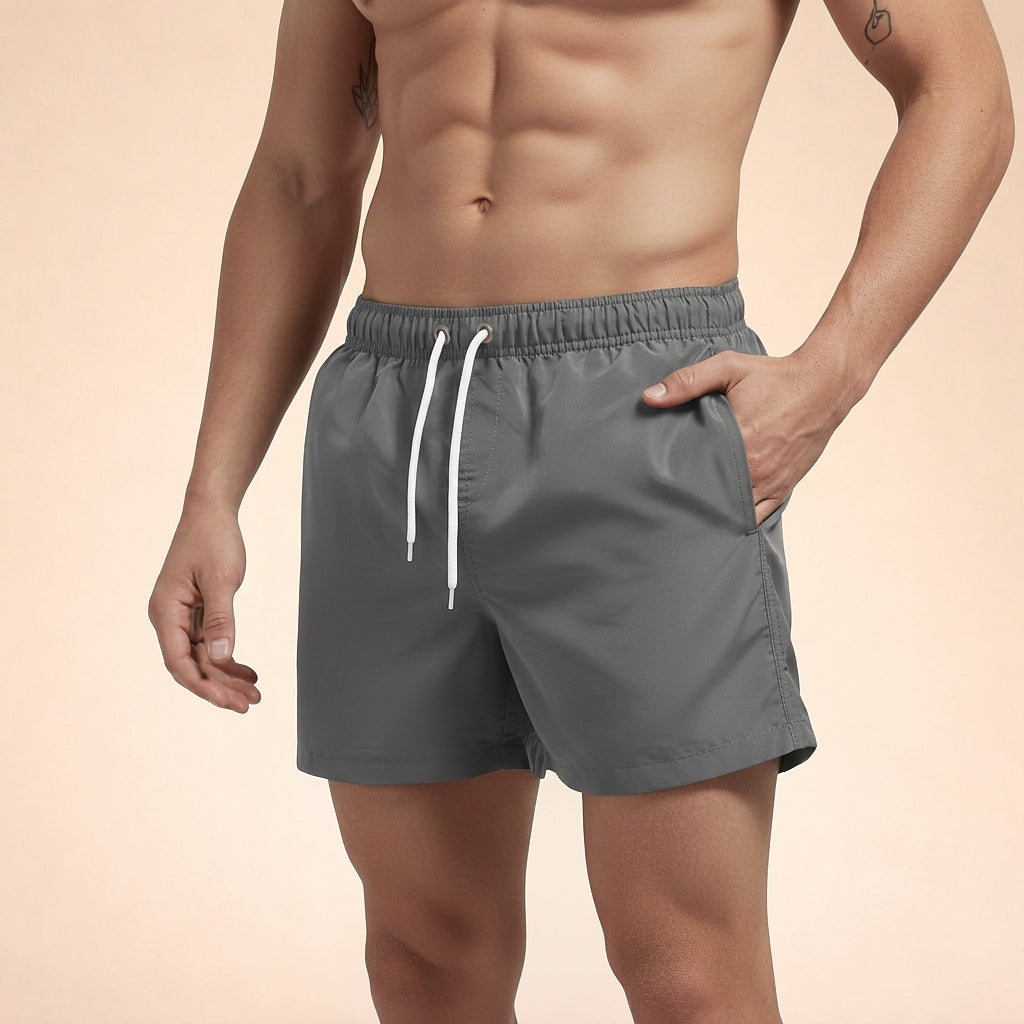 Hombres Bañador con cintura elástica y cordón ajustable-Shorts for men-Casaluzia