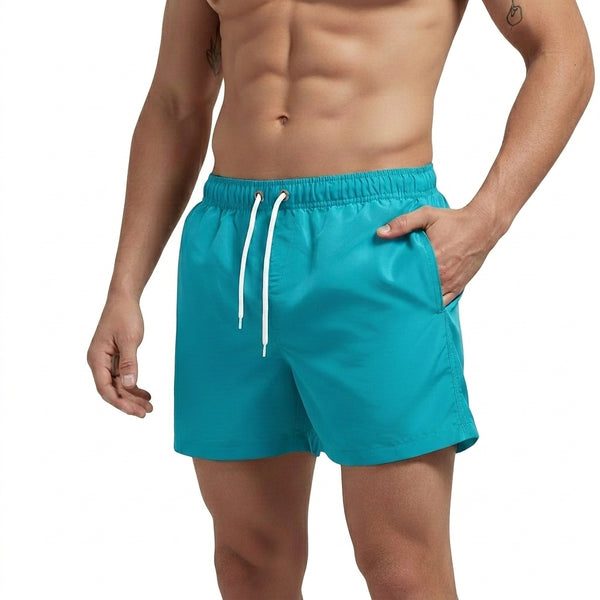 Hombres Bañador con cintura elástica y cordón ajustable