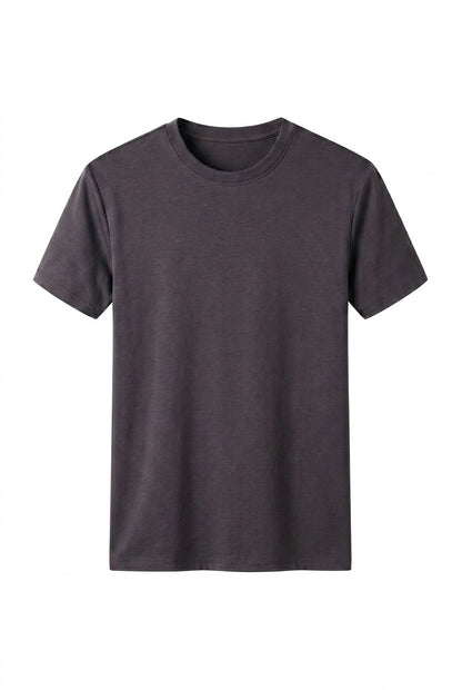 Hombres Camiseta de corte regular con cuello redondo y manga corta-t-shirt for men-Casaluzia
