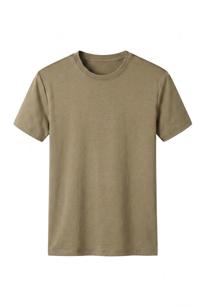 Hombres Camiseta de corte regular con cuello redondo y manga corta-t-shirt for men-Casaluzia