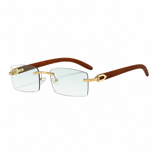 Hombres Gafas de sol rectangulares sin montura-Glasses for men-Casaluzia