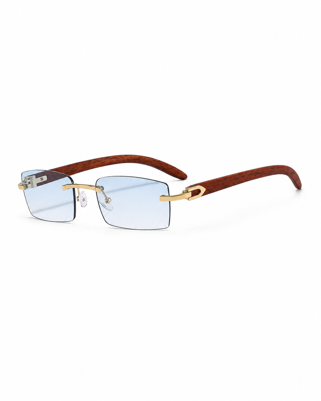 Hombres Gafas de sol rectangulares sin montura-Glasses for men-Casaluzia