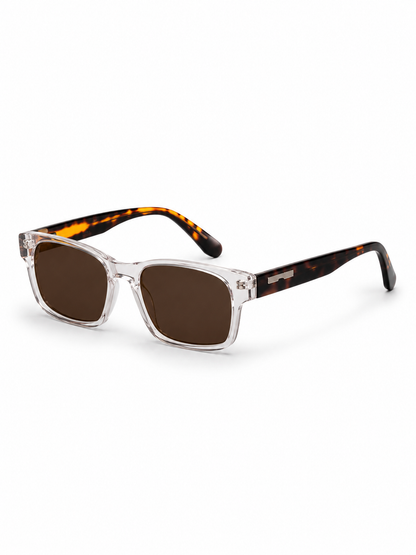 Hombres Gafas de sol rectangulares sin montura con patillas rectas-Glasses for men-Casaluzia